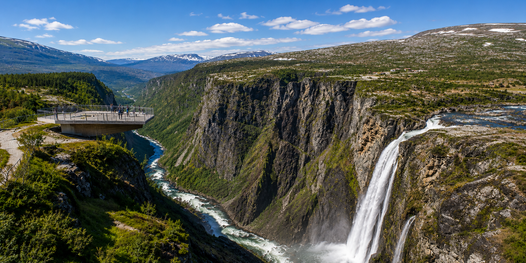 FJORDLANDSKAP, HARDANGERVIDDA OCH V�RINGSFOSSEN